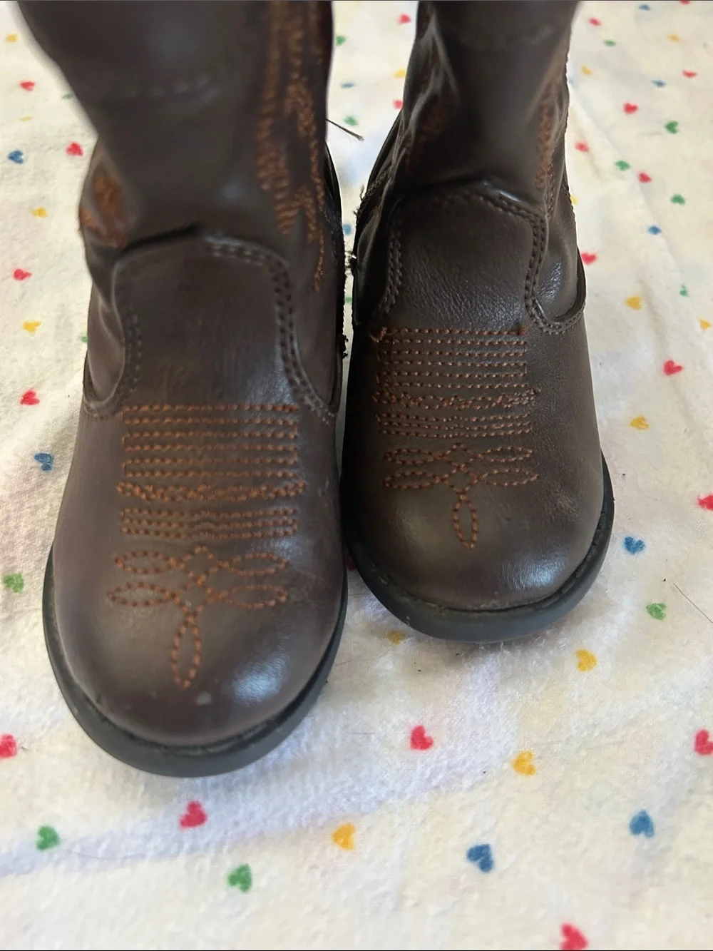 Cat & Jack Brown Toddler Cowboy Boots